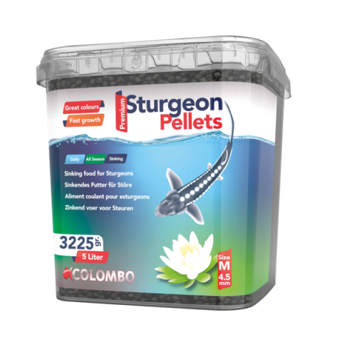 COLOMBO STURGEON FOOD 5L MEDIUM