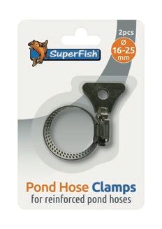 POND HOSE CLAMP W. WING 16-25 MM 2X