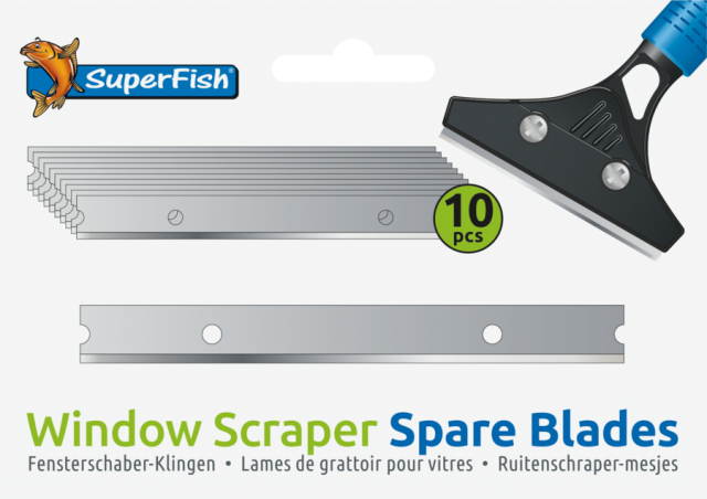 SF WINDOW SCRAPER SPARE BLADES 10X