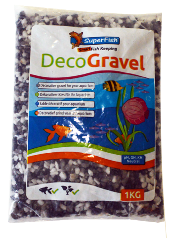 DECOGRAVELMIX WHITEBLACKGREY1KG