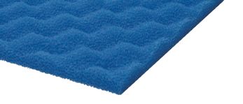 FILTER FOAM WAVED 100X50X2CM FINE